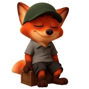 Лисёнок — стикер для MAX