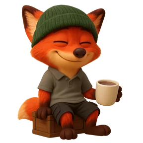 Лисёнок — стикер для MAX