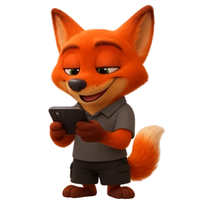 Лисёнок — стикер для MAX
