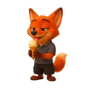 Лисёнок — стикер для MAX