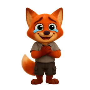 Лисёнок — стикер для MAX