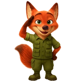 Лисёнок — стикер для MAX