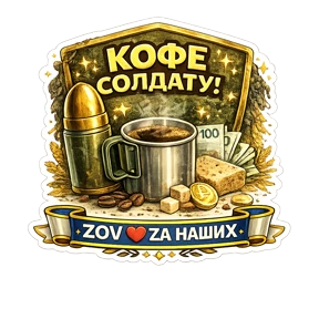 Тёплый тыл ZOV_ZAНаших — стикер для MAX