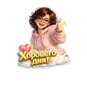 Шьющая болтушка — стикер для MAX
