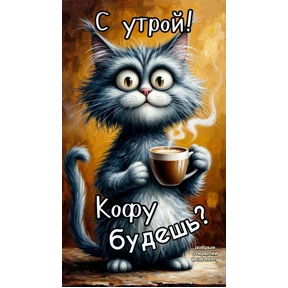 Утр — стикер для MAX