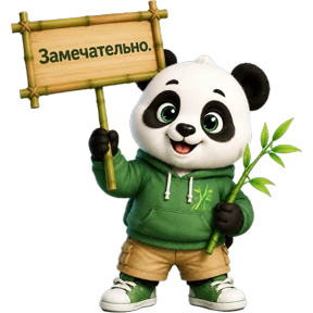Панда — стикер для MAX