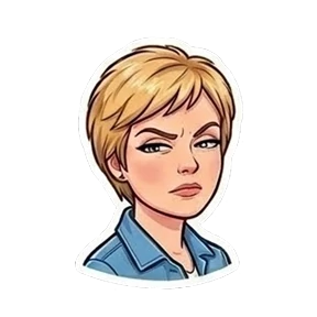 Таня Шер — стикер для MAX