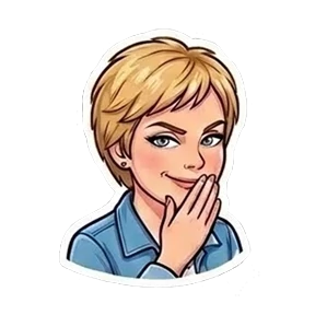 Таня Шер — стикер для MAX