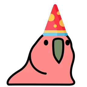 Party Parrot — стикер для MAX
