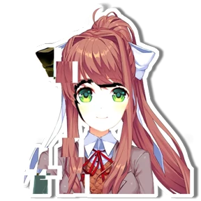Моника DDLC — стикер для MAX