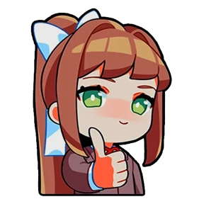 Моника DDLC — стикер для MAX