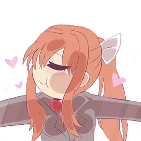 Моника DDLC — стикер для MAX