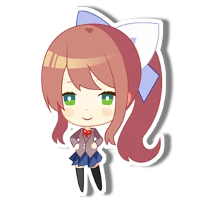 Моника DDLC — стикер для MAX