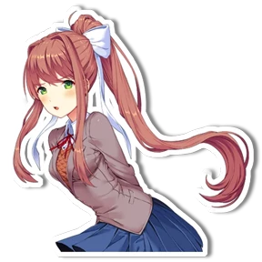 Моника DDLC — стикер для MAX