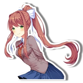 Моника DDLC — стикер для MAX