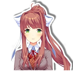 Моника DDLC — стикер для MAX