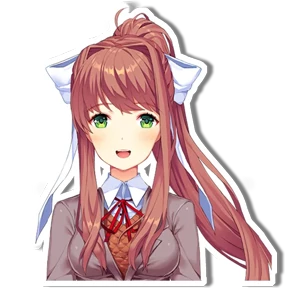 Моника DDLC — стикер для MAX