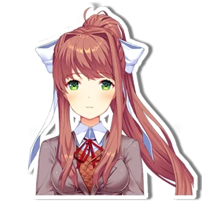 Моника DDLC — стикер для MAX