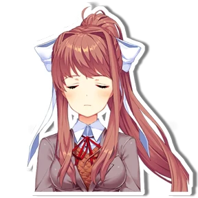 Моника DDLC — стикер для MAX