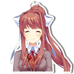 Моника DDLC — стикер для MAX