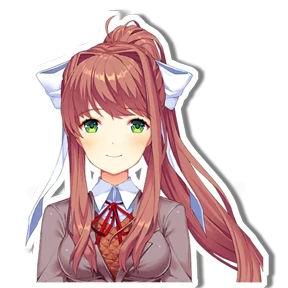 Моника DDLC — стикер для MAX