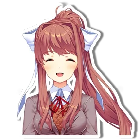 Моника DDLC — стикер для MAX