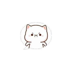 Милый кот — стикер для MAX