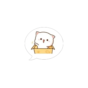 Милый кот — стикер для MAX