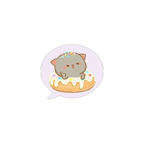 Милый кот — стикер для MAX