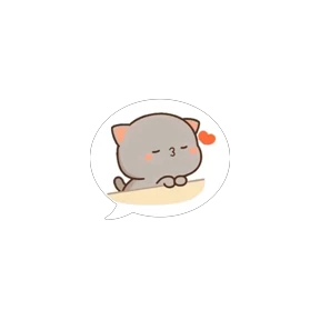 Милый кот — стикер для MAX