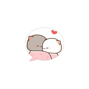 Милый кот — стикер для MAX