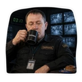 Алексей Охранник — стикер для MAX