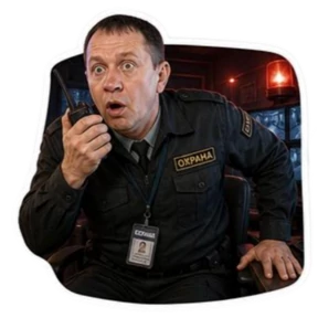 Алексей Охранник — стикер для MAX