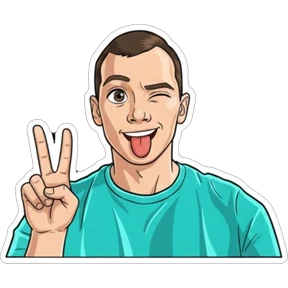 Валентинович — стикер для MAX