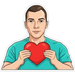 Валентинович — стикер для MAX