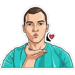 Валентинович — стикер для MAX