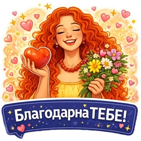 Сандра_stiker_фразы — стикер для MAX