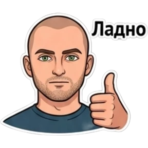 Костиган-рыбачёк — стикер для MAX