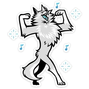 Волчара — стикер для MAX