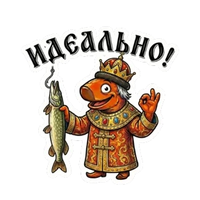 ЦАРЬприманка — стикер для MAX