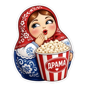 Матрёшки РФ — стикер для MAX