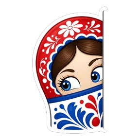 Матрёшки РФ — стикер для MAX