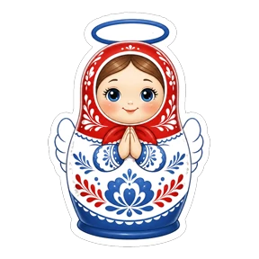 Матрёшки РФ — стикер для MAX