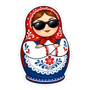 Матрёшки РФ — стикер для MAX