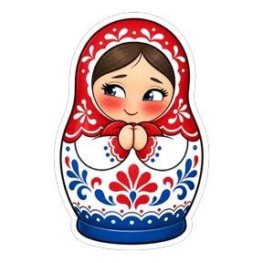 Матрёшки РФ — стикер для MAX