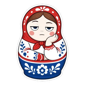 Матрёшки РФ — стикер для MAX