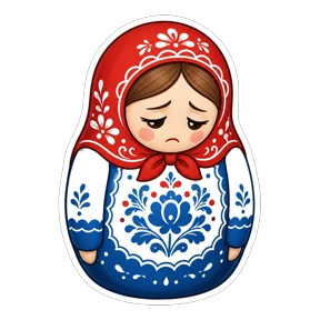 Матрёшки РФ — стикер для MAX