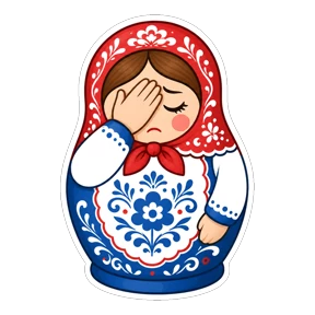 Матрёшки РФ — стикер для MAX