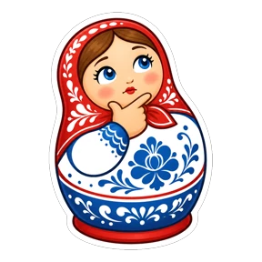 Матрёшки РФ — стикер для MAX