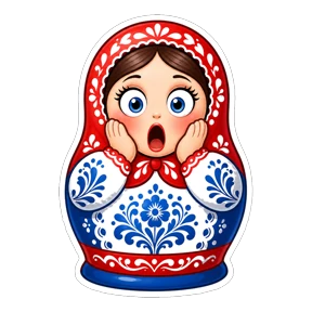 Матрёшки РФ — стикер для MAX